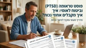 פוסט טראומה (PTSD) וביטוח לאומי: איך מקבלים אחוזי נכות?